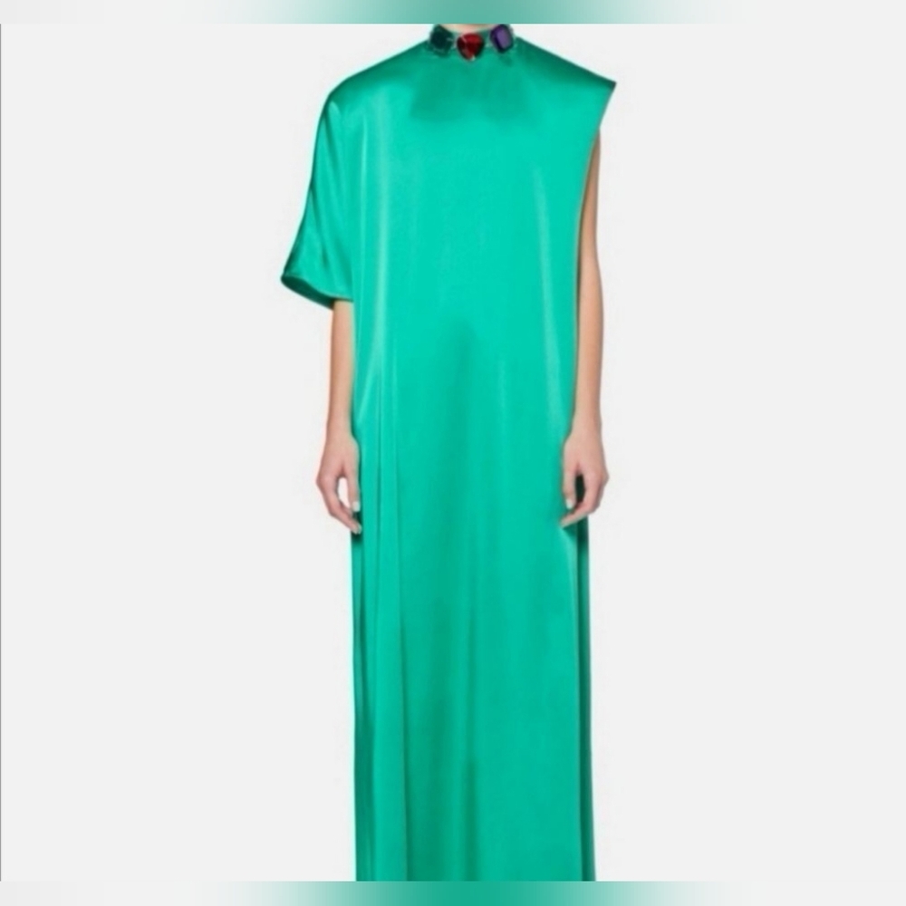 Christopher kane Jewel Satin Kaftan Dress.